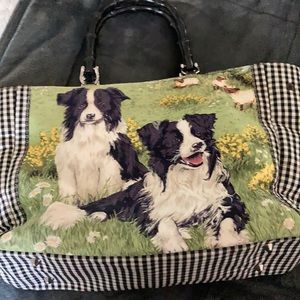 Isabella Fiore border collie bag